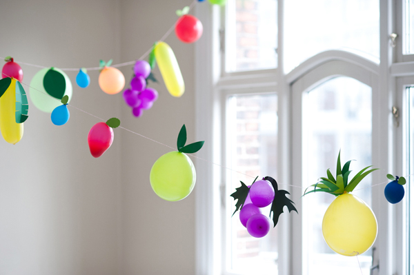 ¿Globos o frutas? para una fiesta infantil...